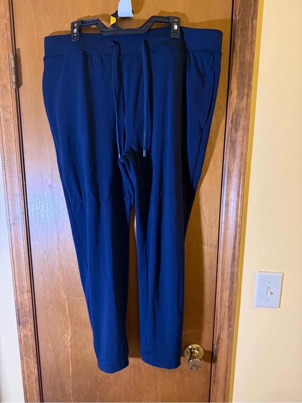 Women's Navy Blue Jogger Pants with Drawstring Waist